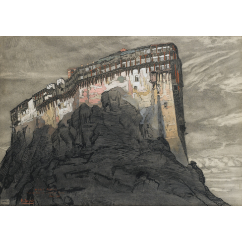 Monastère de Simonos Petra. Mont Athos,1917.
